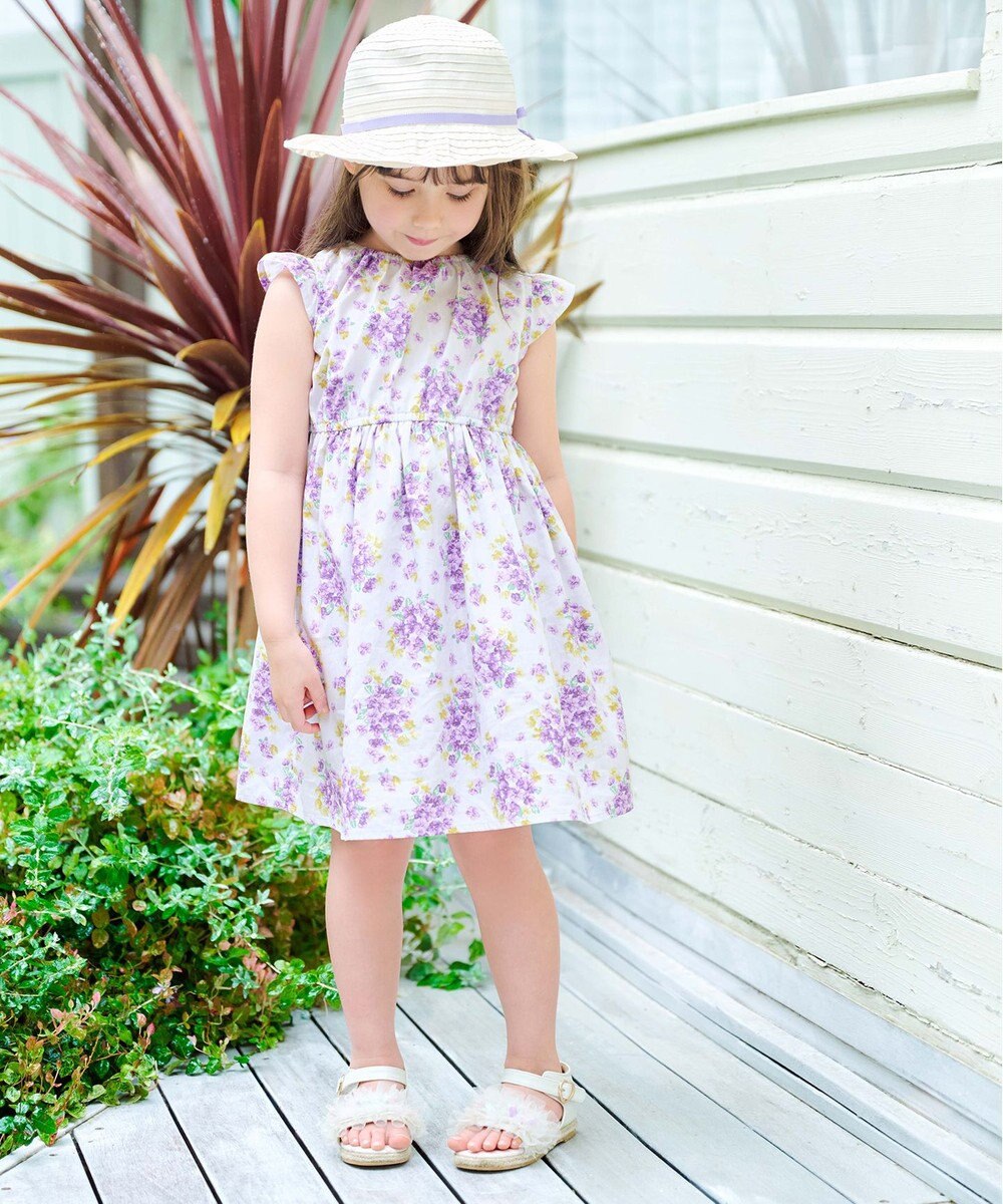 ANY KIDS 総柄 サマーワンピース 