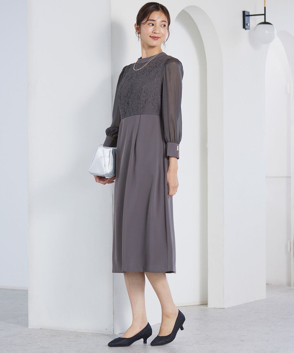 ANY SIS 【洗える】Nobleコンビ ドレス 