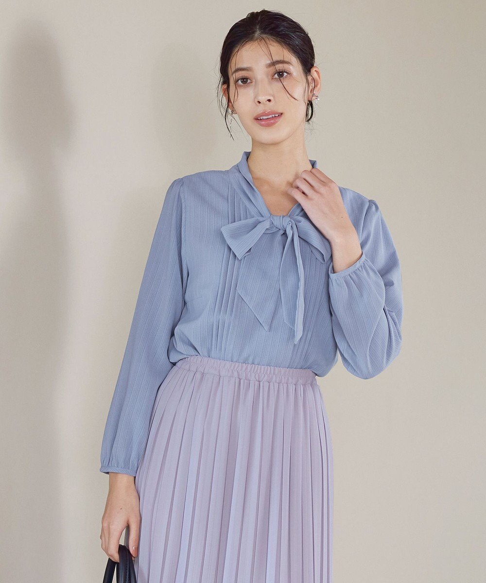 Tiaclasse 【新色追加・洗える】リボンタイブラウス 