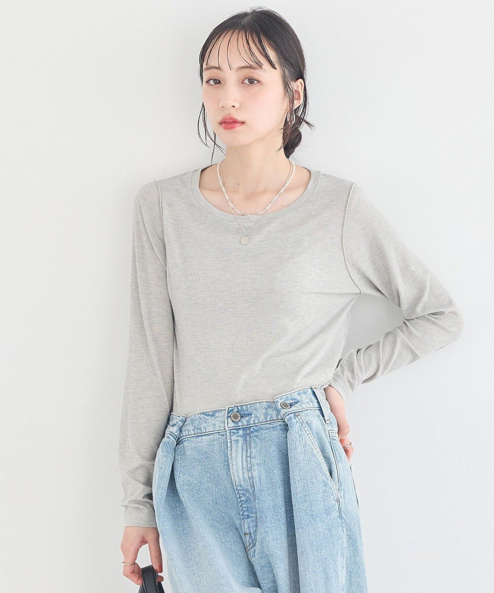 earth music&ecology 微シアーメロープルオーバー 