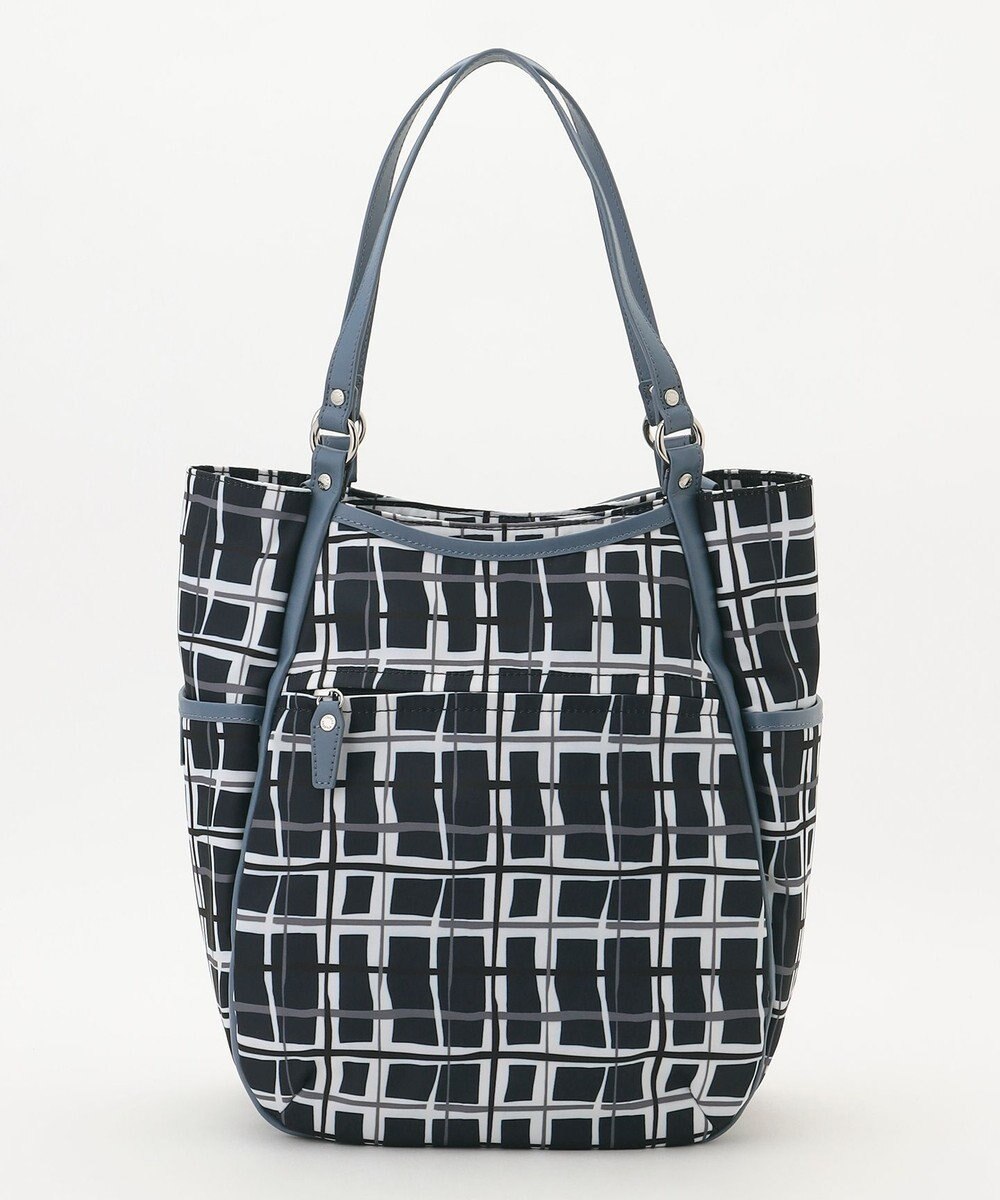 Y'SACCS ドローイングチェックトートバッグ 