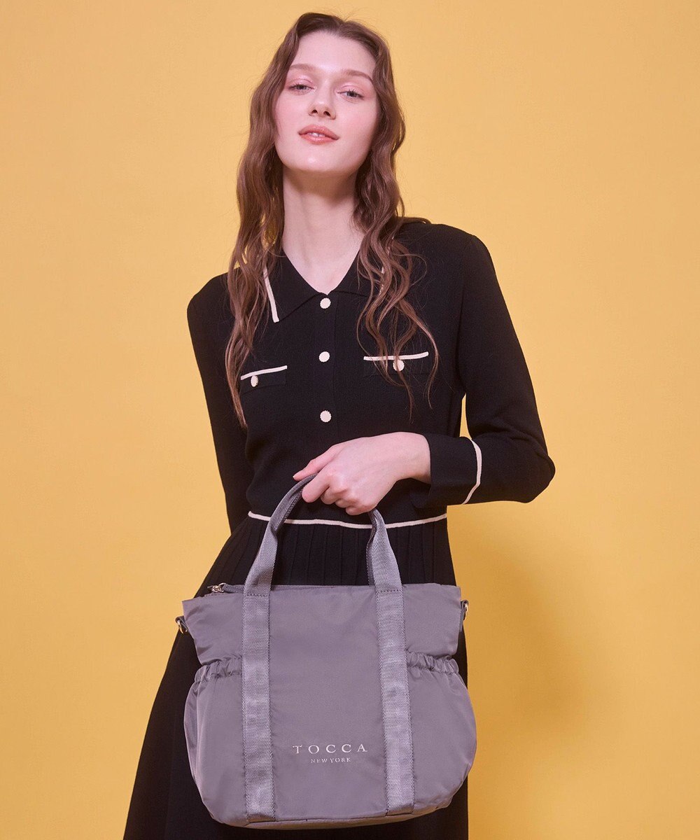 TOCCA 【WEB＆一部店舗限定・環境にやさしい素材】SANA SIDEPOCKET TOTE トートバッグ 
