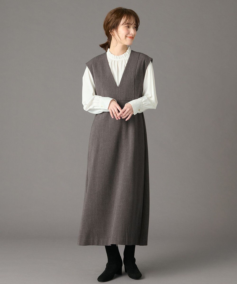 ANY 【手洗い可能/抗菌防臭/UVカット/速乾】フリルモックブラウス 