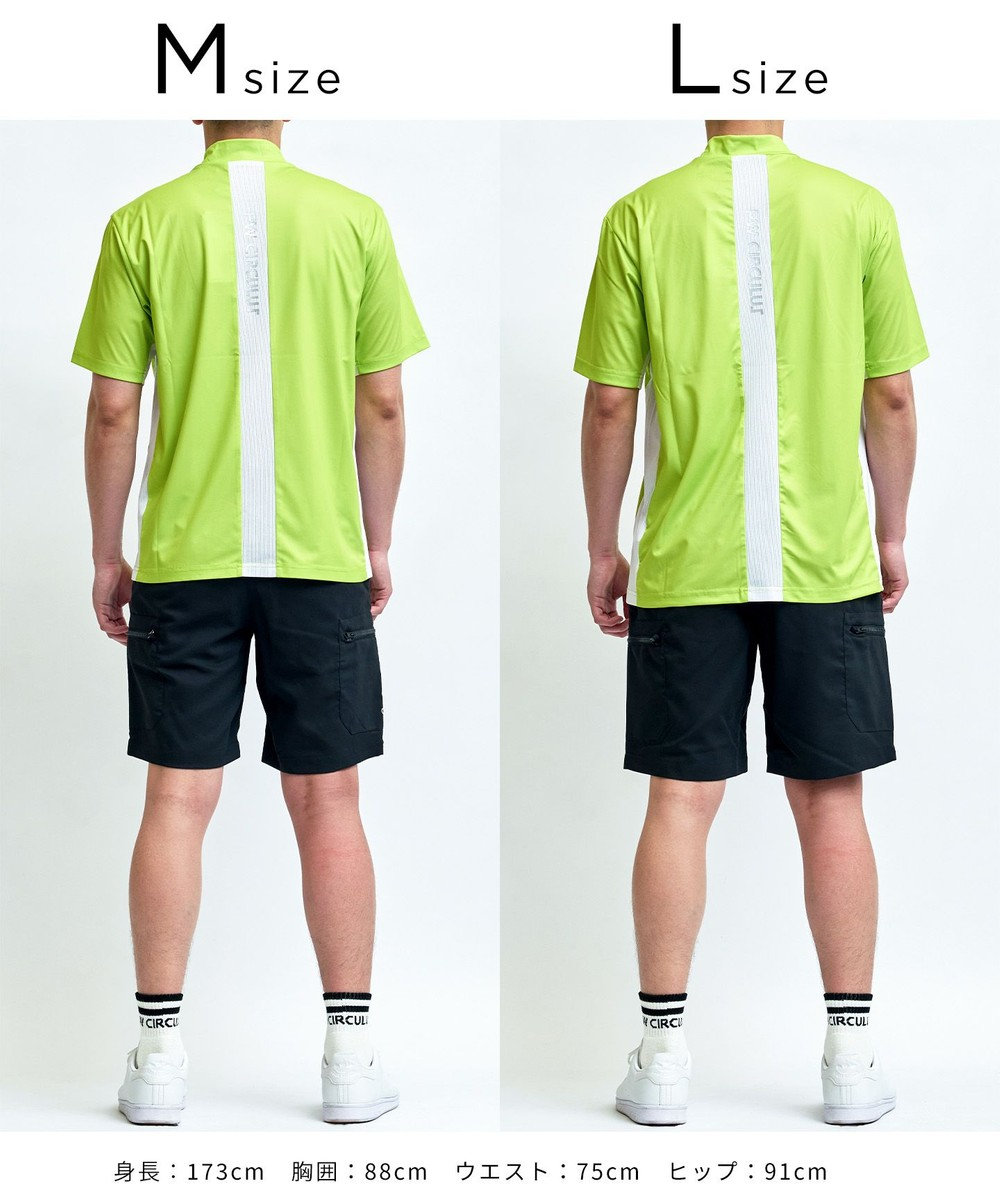 PW CIRCULUS 【MEN】メッシュコンビ モックネック ゴルフ 