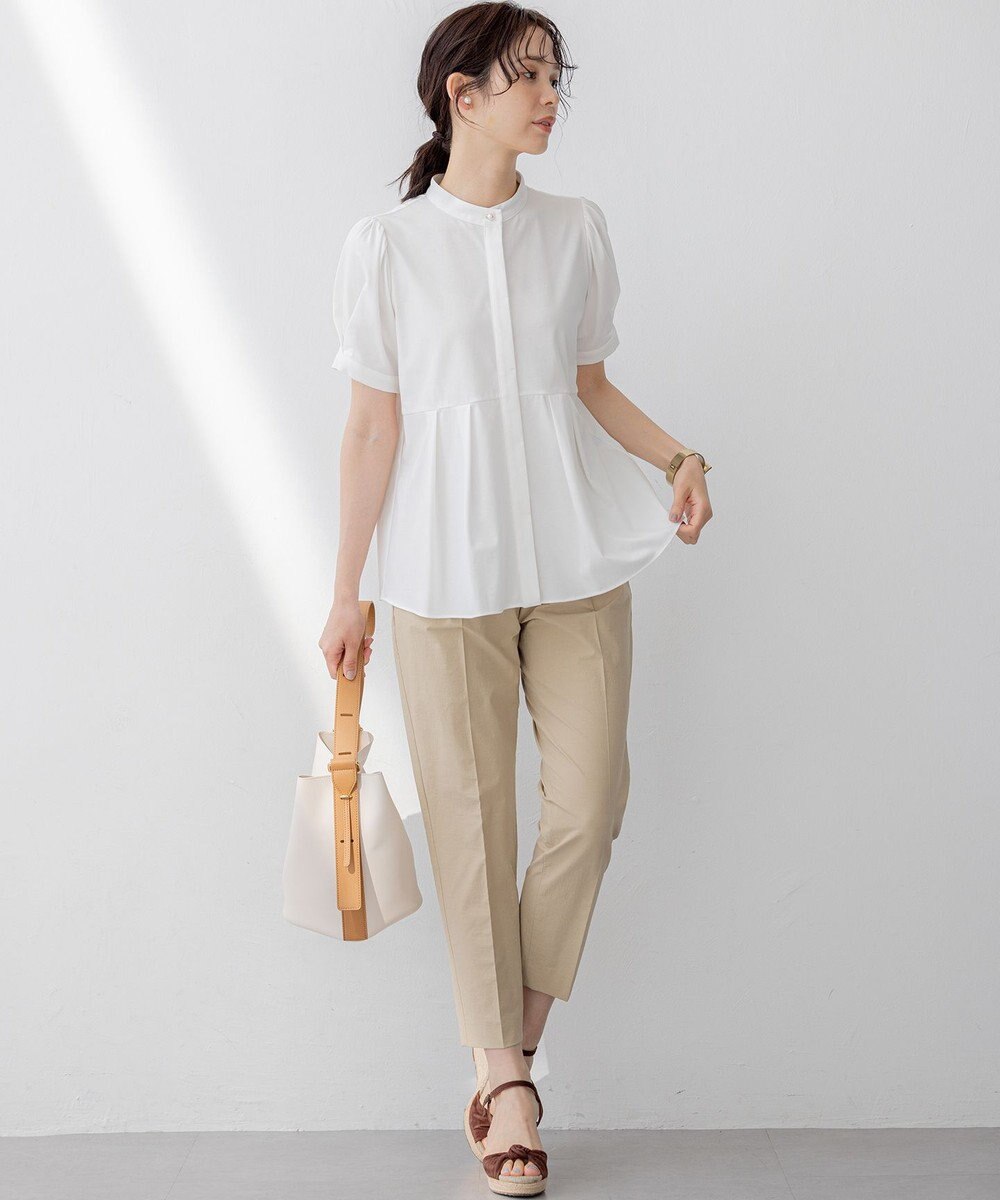 組曲 プレーティング天竺5分袖 カットソー 