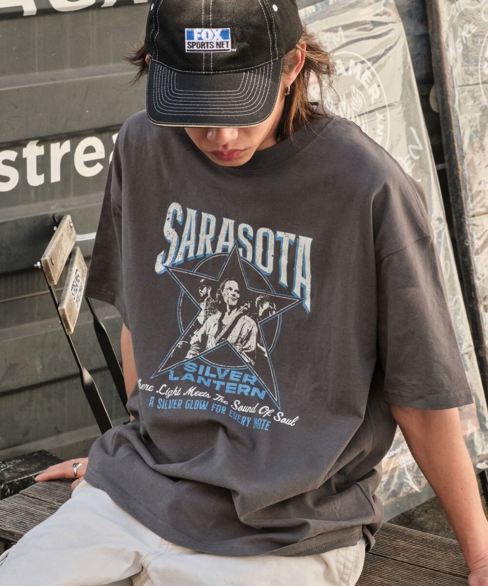 WEGO 【ユニセックス着用ITEM/SMLサイズ展開】ヴィンテージライクグラフィックT（SS） 