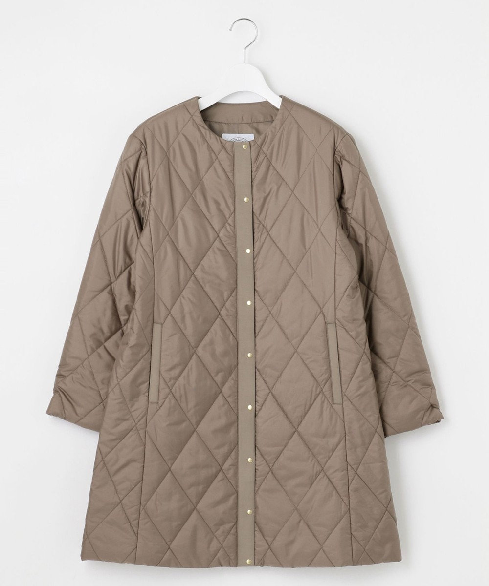 J.PRESS LADIES 高密度タフタ キルティング ロング コート 