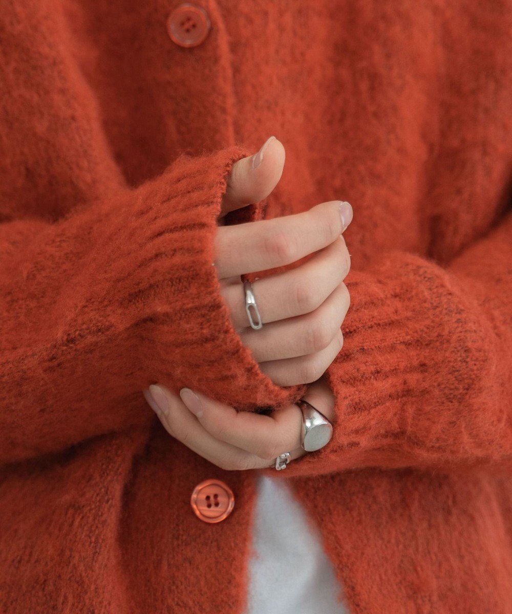 WEGO モヘアライクBIGカーディガン 