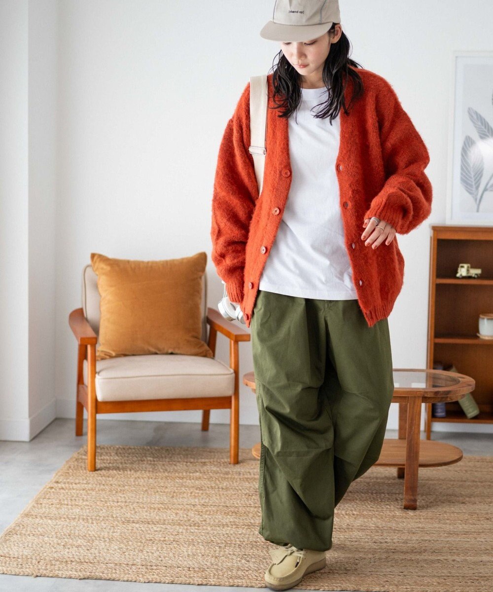 WEGO モヘアライクBIGカーディガン 