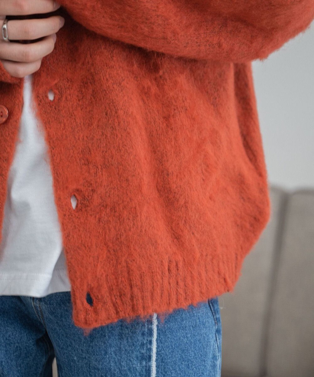 WEGO モヘアライクBIGカーディガン 