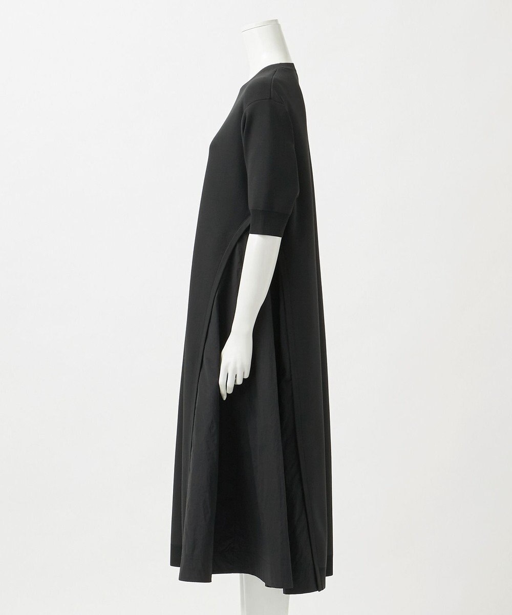 23区 L 【R(アール)】ナイロンタフタドッキング ニットワンピース 