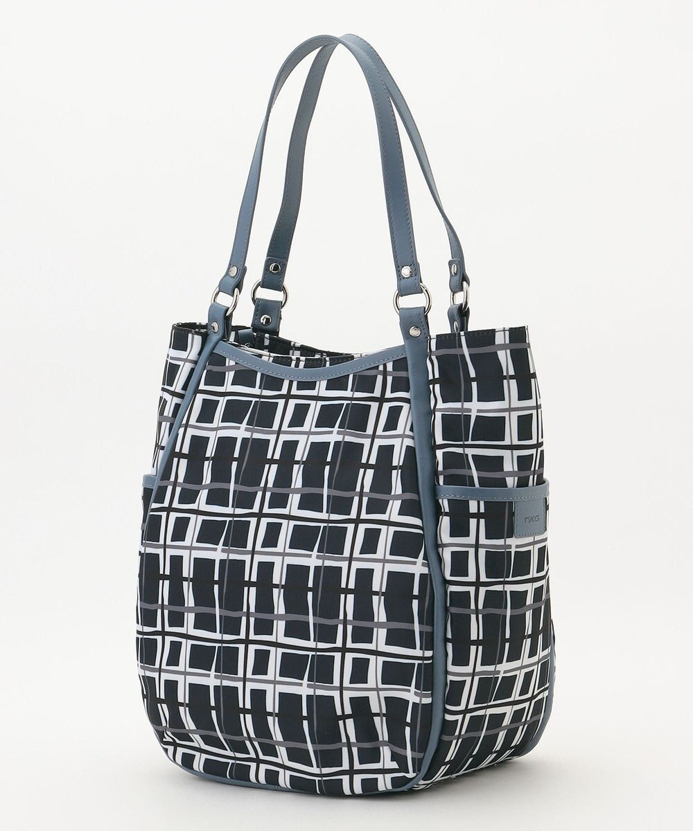 Y'SACCS ドローイングチェックトートバッグ 