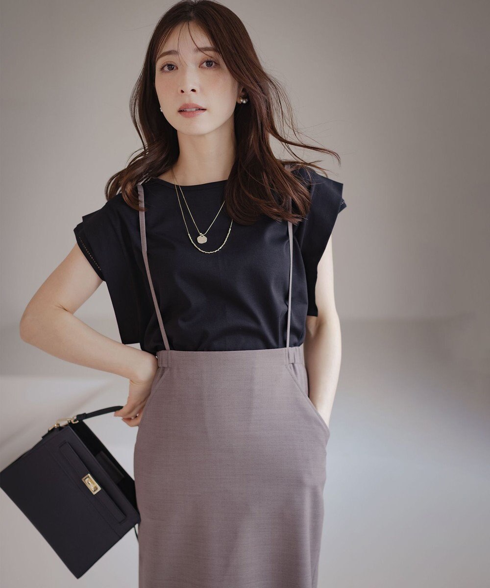 組曲 S ハシゴレースフレンチスリーブ カットソー 