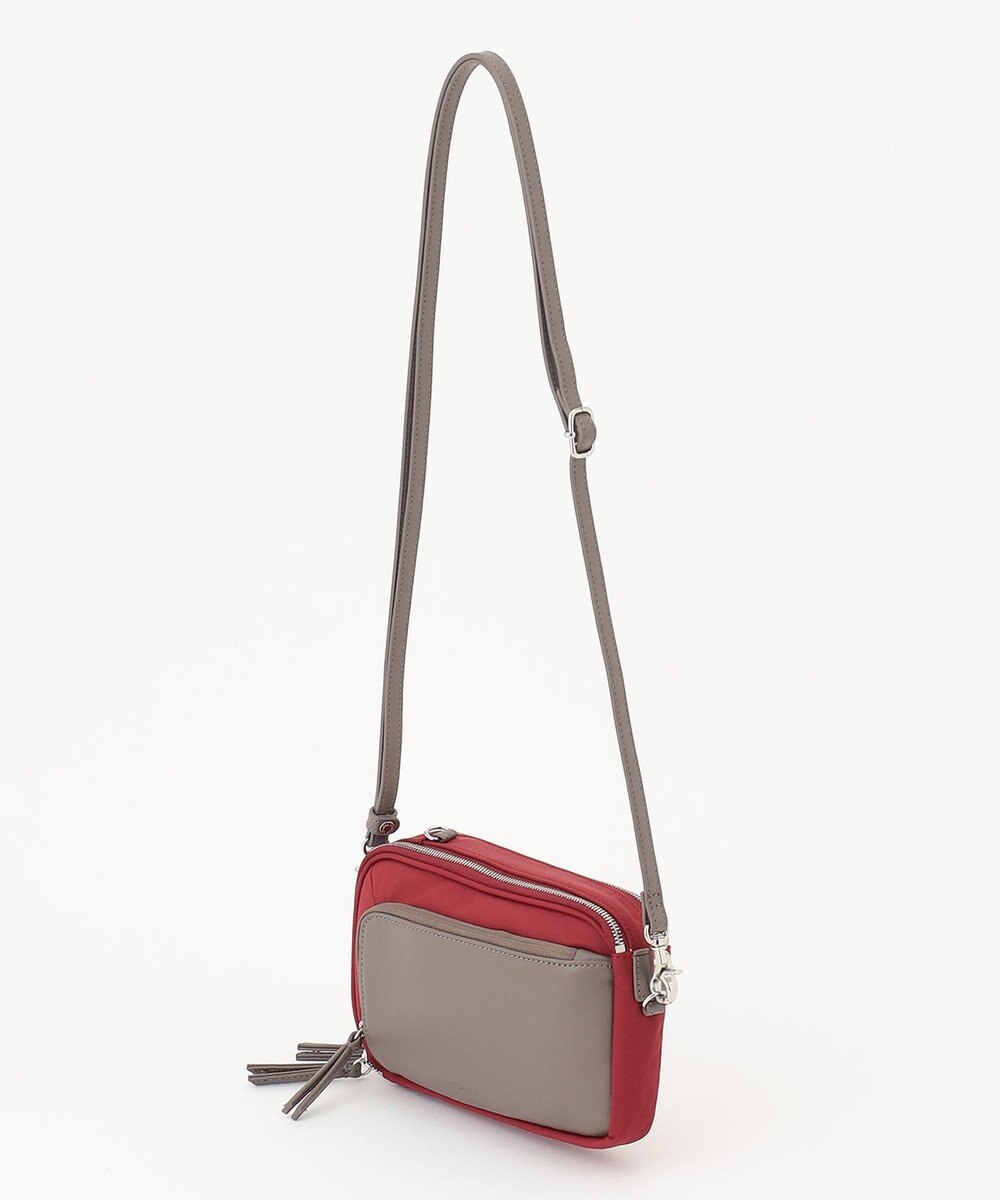 Y'SACCS ナイロン×リサイクルレザー　コンビマルチポシェット 