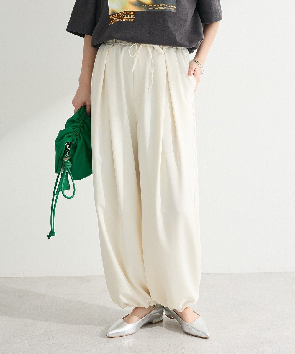 Green Parks サテンコクーンパンツ 