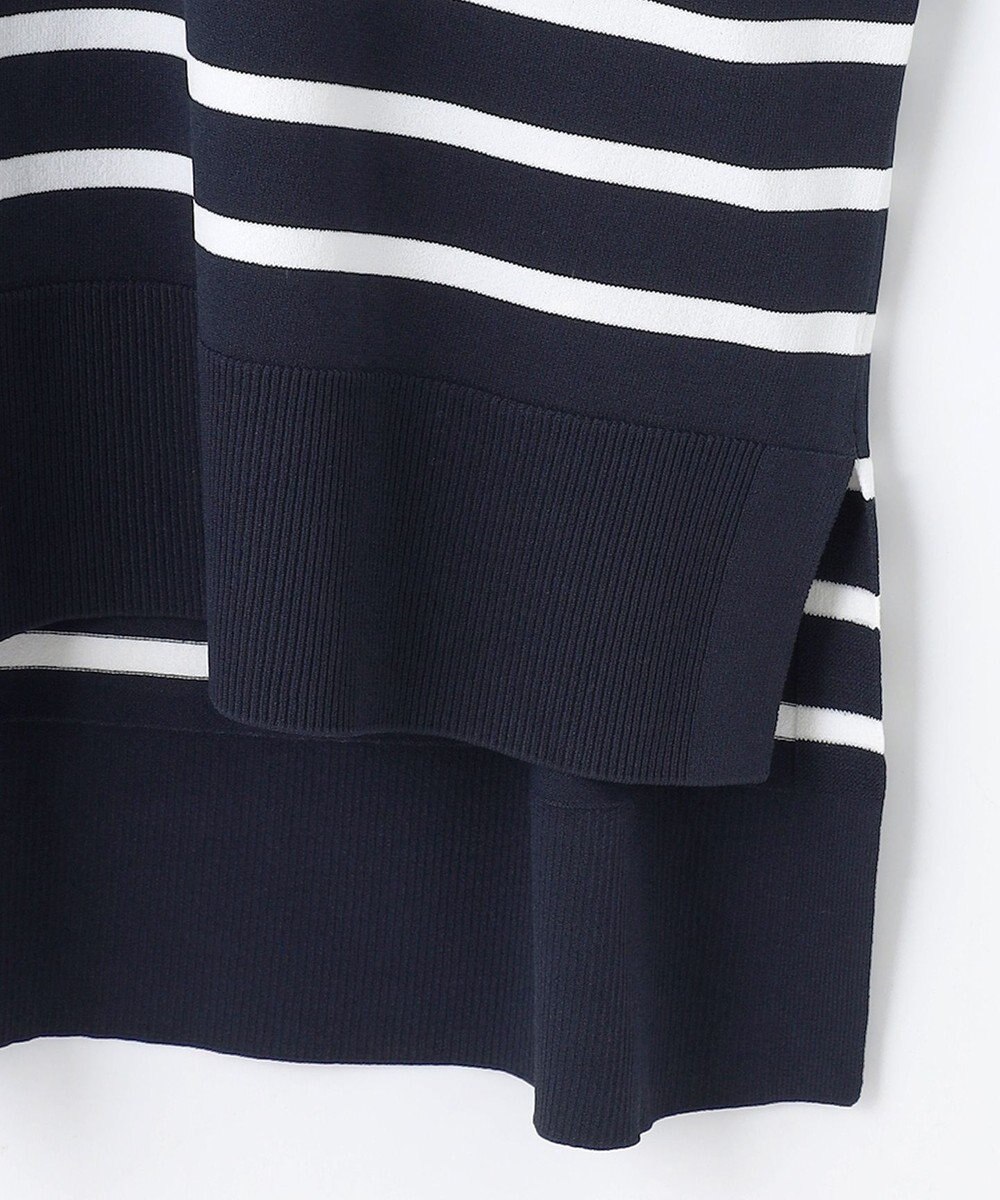 自由区 【接触冷感・UVカット・WEB限定カラーあり】クレープストレッチプルオーバー ニット 