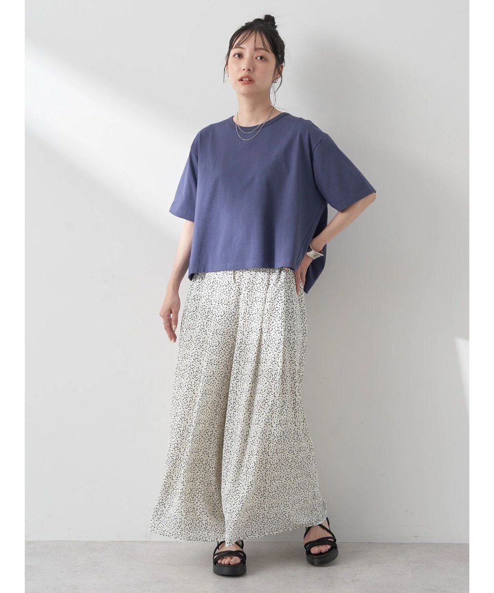 earth music&ecology バックタッククロップドＴ 