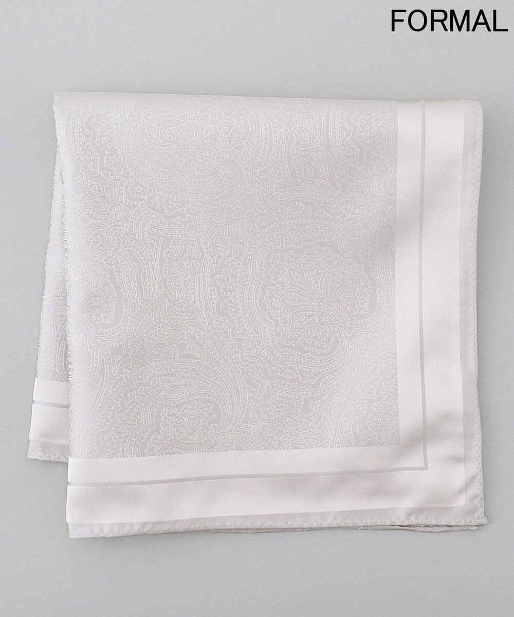 GOTAIRIKU 【WEAR BLACK】シルク100％ フォーマルチーフ_ペイズリー 