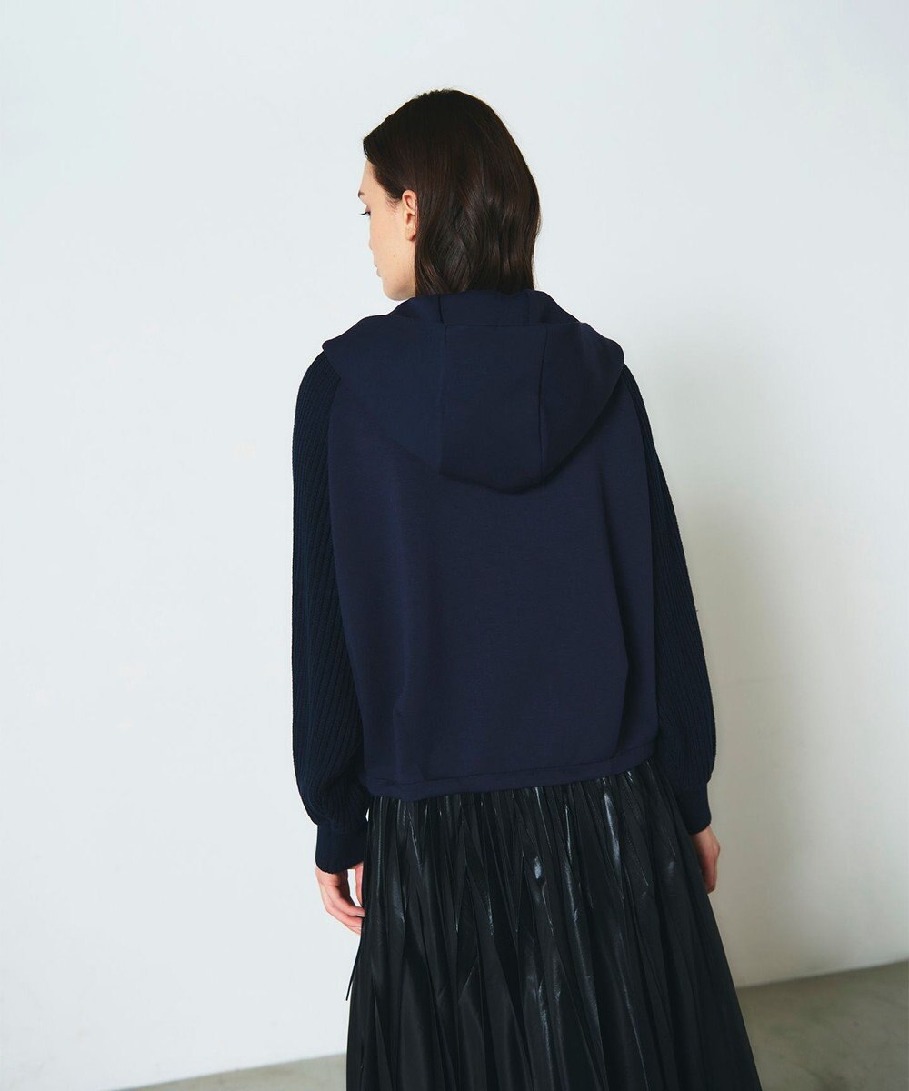 GRACE CONTINENTAL ニットコンビパーカー 