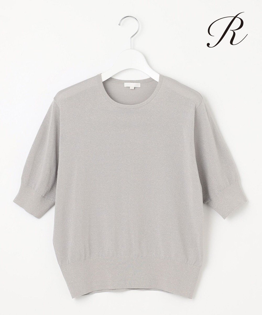 23区 L 【R(アール)】ファインルレックス ハーフスリーブニット 
