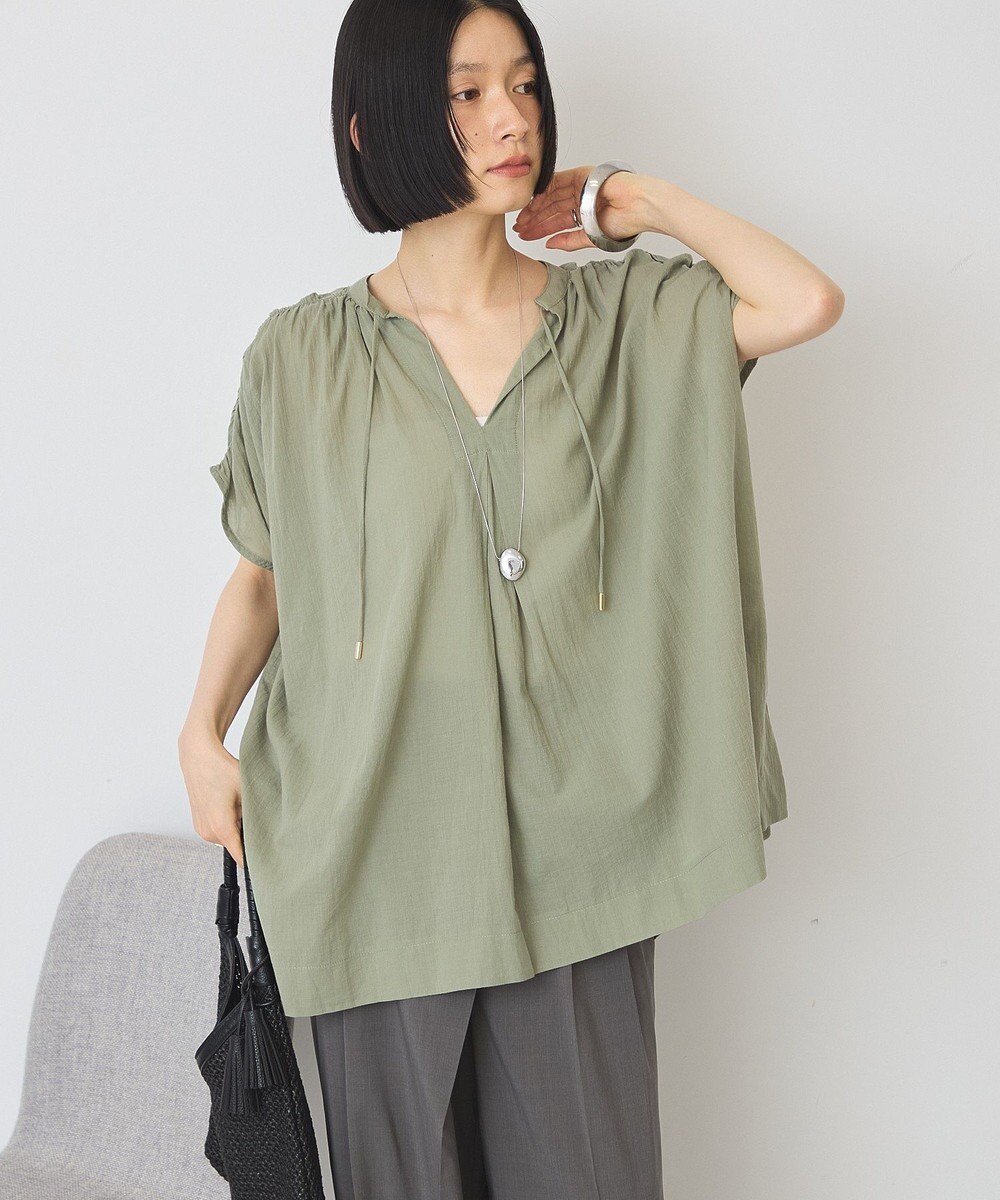 AMERICAN HOLIC フレンチスリーブスキッパーブラウス 
