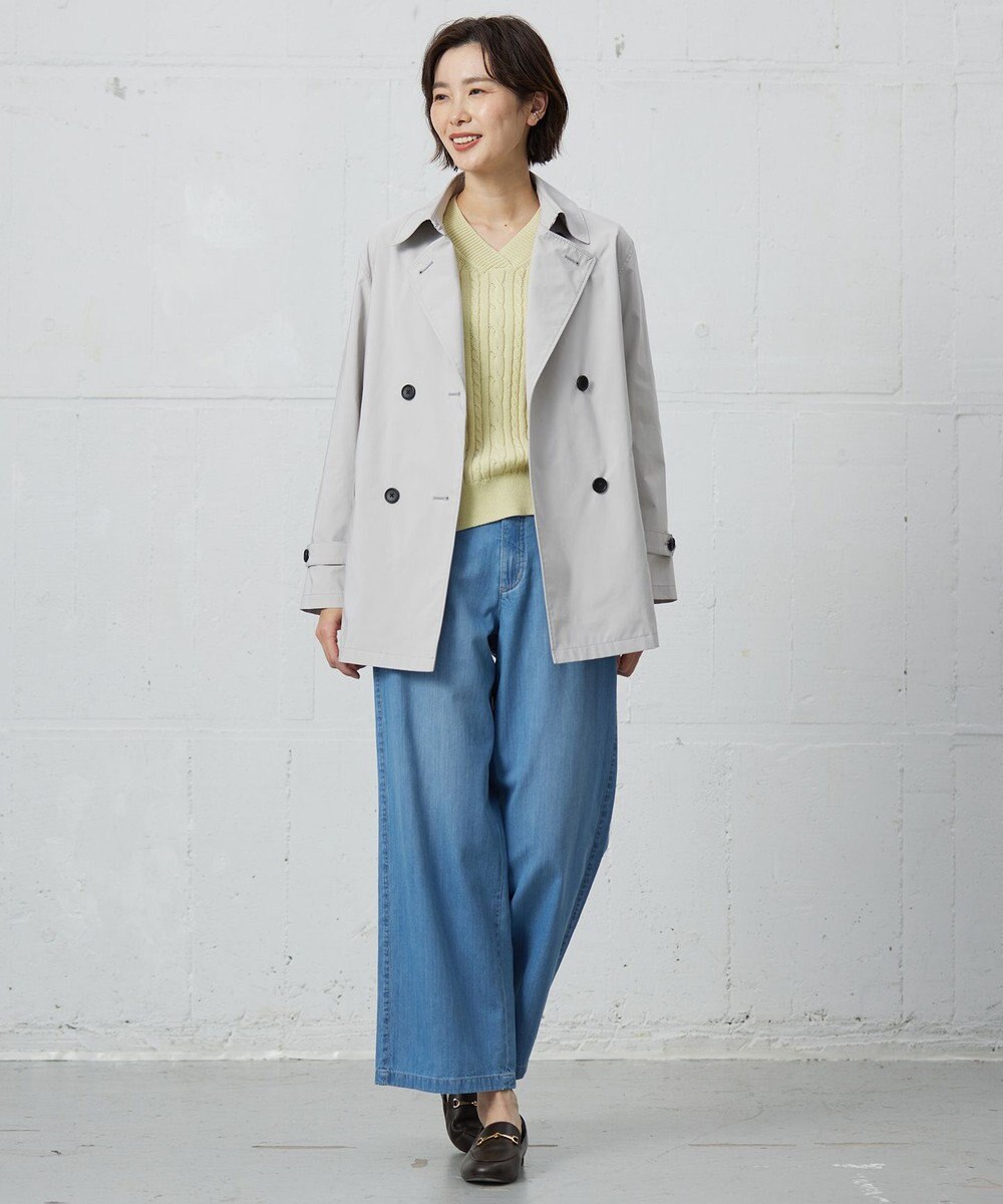 J.PRESS LADIES 【洗える】GIZA MERCERIZE COTTON ケーブル ニット 