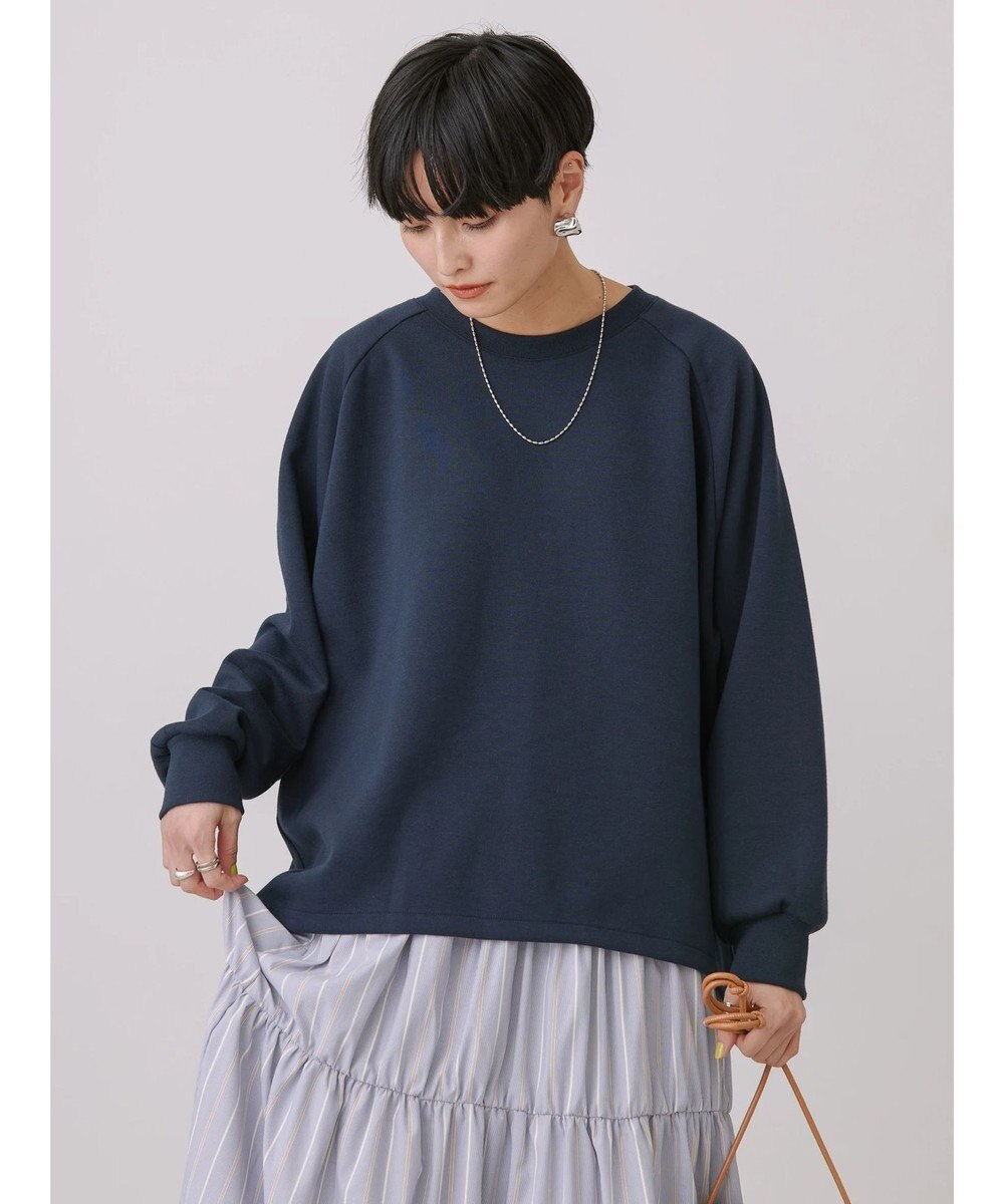 AMERICAN HOLIC ポンチバックドレープラグランプルオーバー 