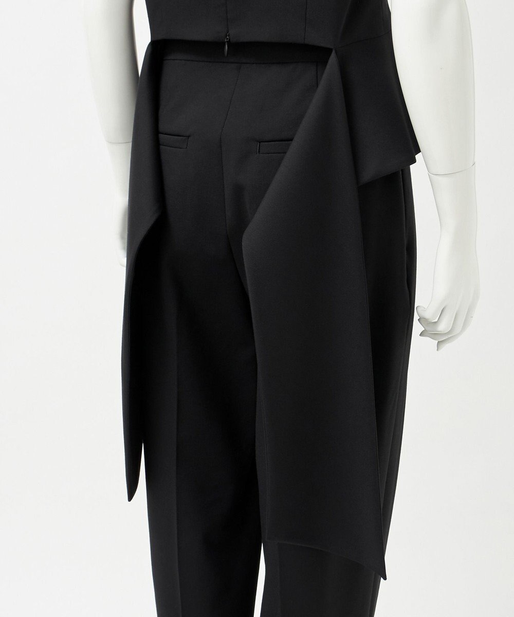 23区 S 【エステータ】ライトダブルクロス バックリボン ペプラムトップス 