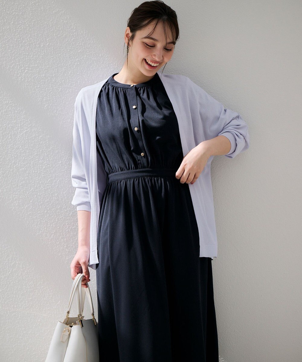 ANY SIS 【接触冷感・吸水速乾・UVケア】エアリードレープスムース ワンピース 