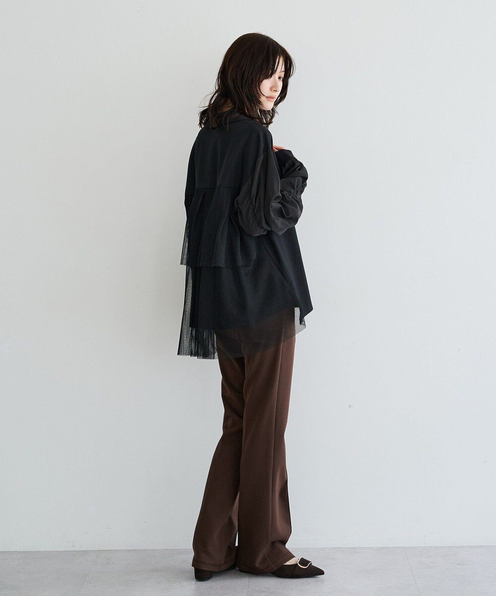 YECCA VECCA ストレッチセンターシームフレアパンツ 