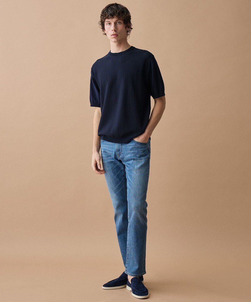 JOSEPH ABBOUD 【サステイナブル・オーガニックコットン使用】オーガニッククール ニット Tシャツ 