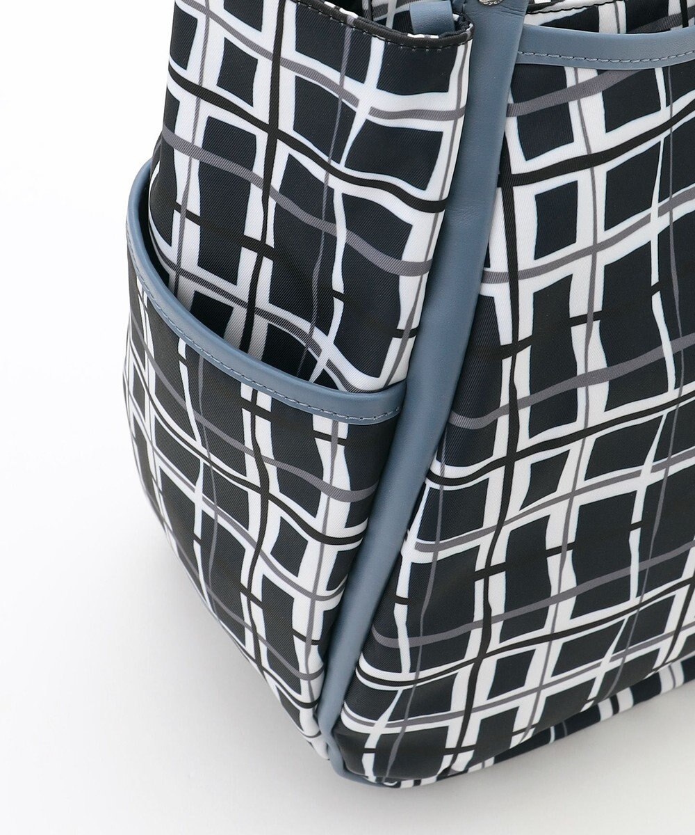 Y'SACCS ドローイングチェックトートバッグ 