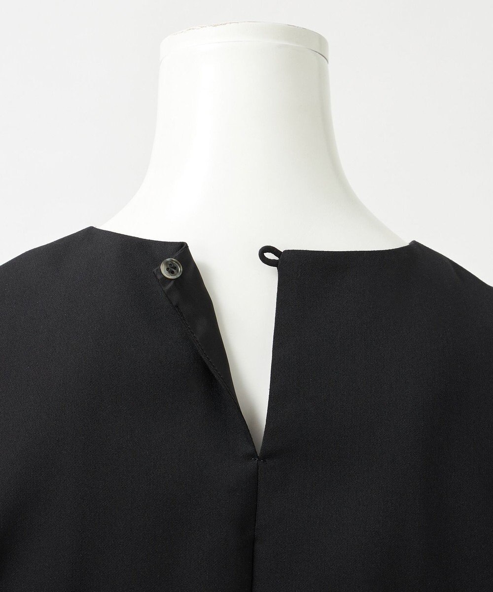 23区 S 【エステータ】ライトダブルクロス バックリボン ペプラムトップス 