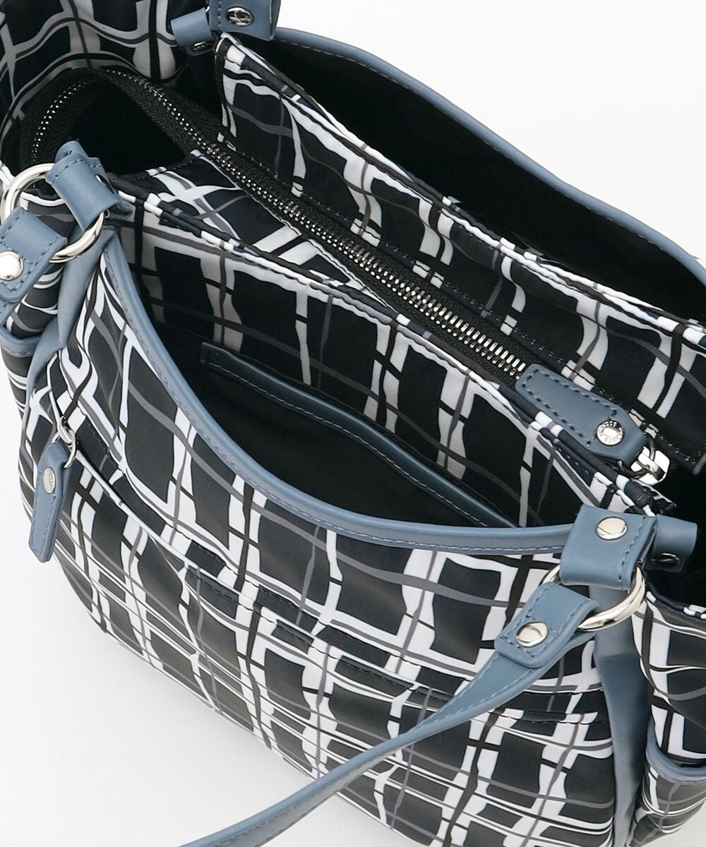 Y'SACCS ドローイングチェックトートバッグ 