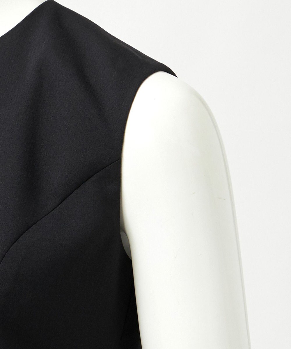 23区 S 【エステータ】ライトダブルクロス バックリボン ペプラムトップス 