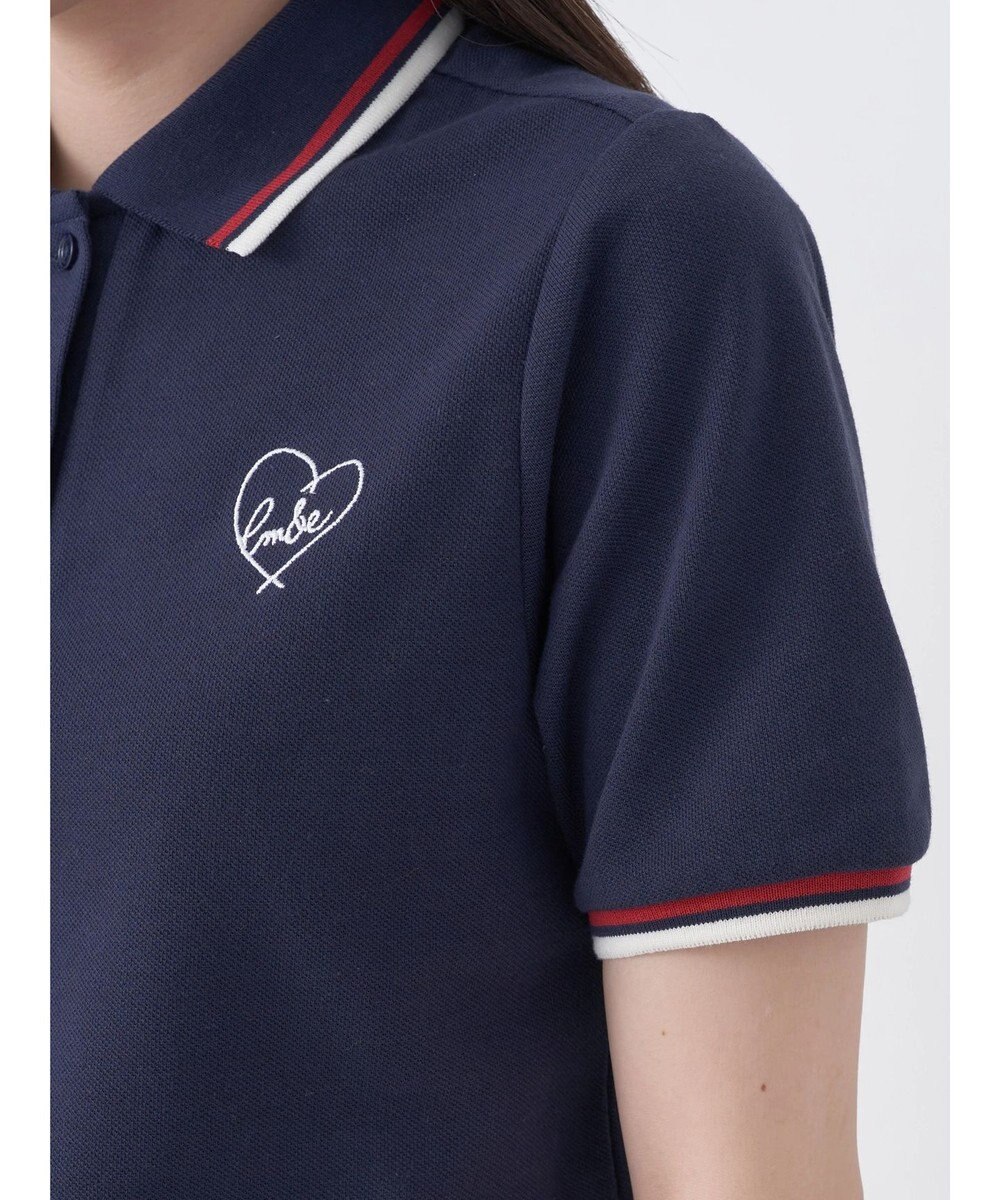 earth music&ecology ハートロゴ刺繍ポロ 