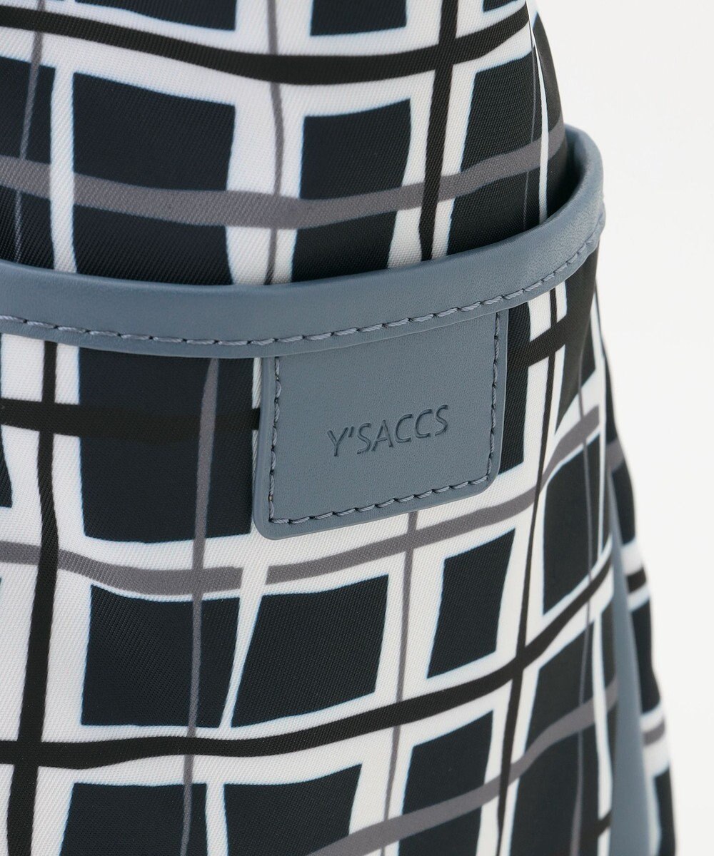 Y'SACCS ドローイングチェックトートバッグ 