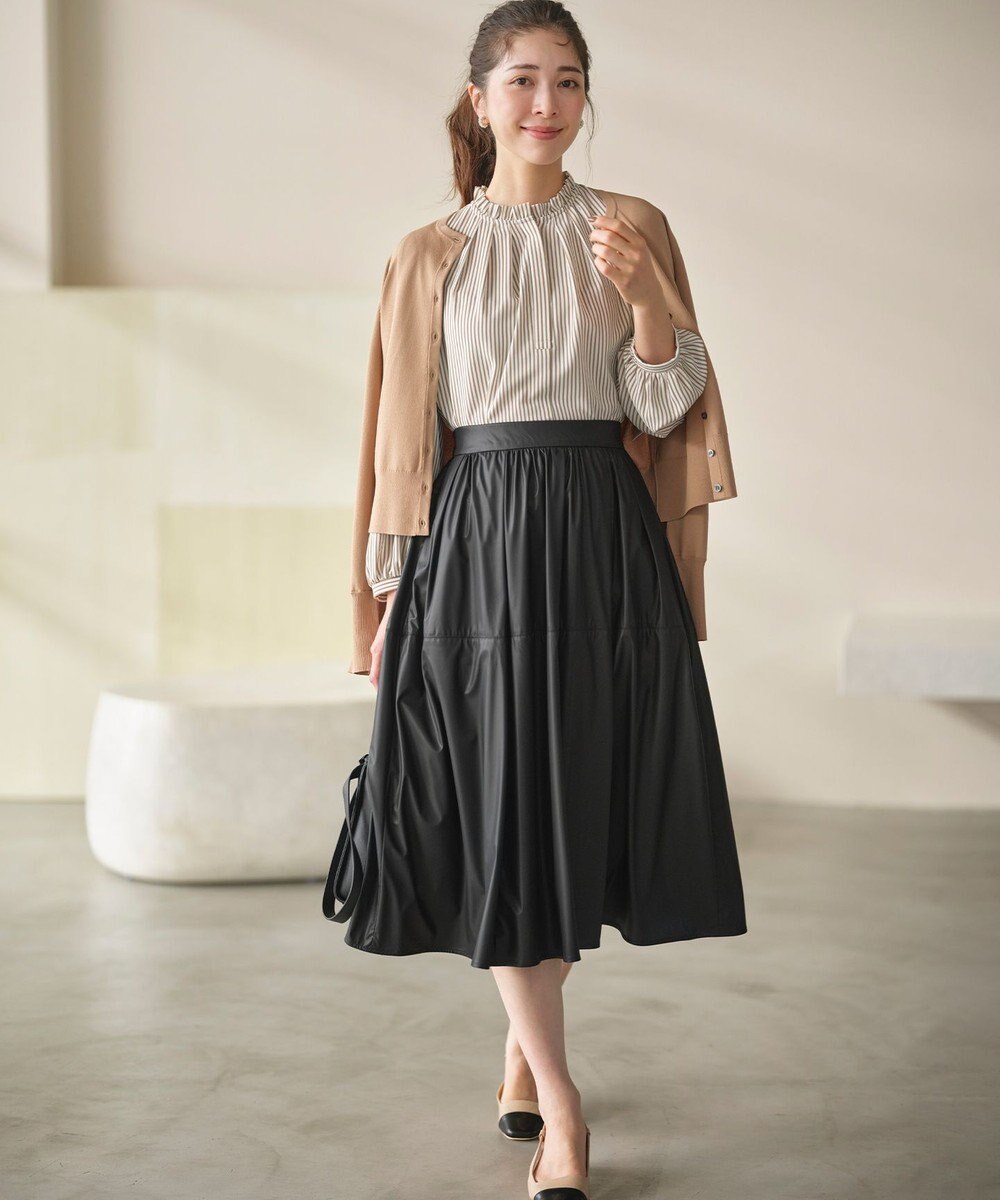 組曲 L 【6色展開・UVケア】クルーネックモダンカーディガン 