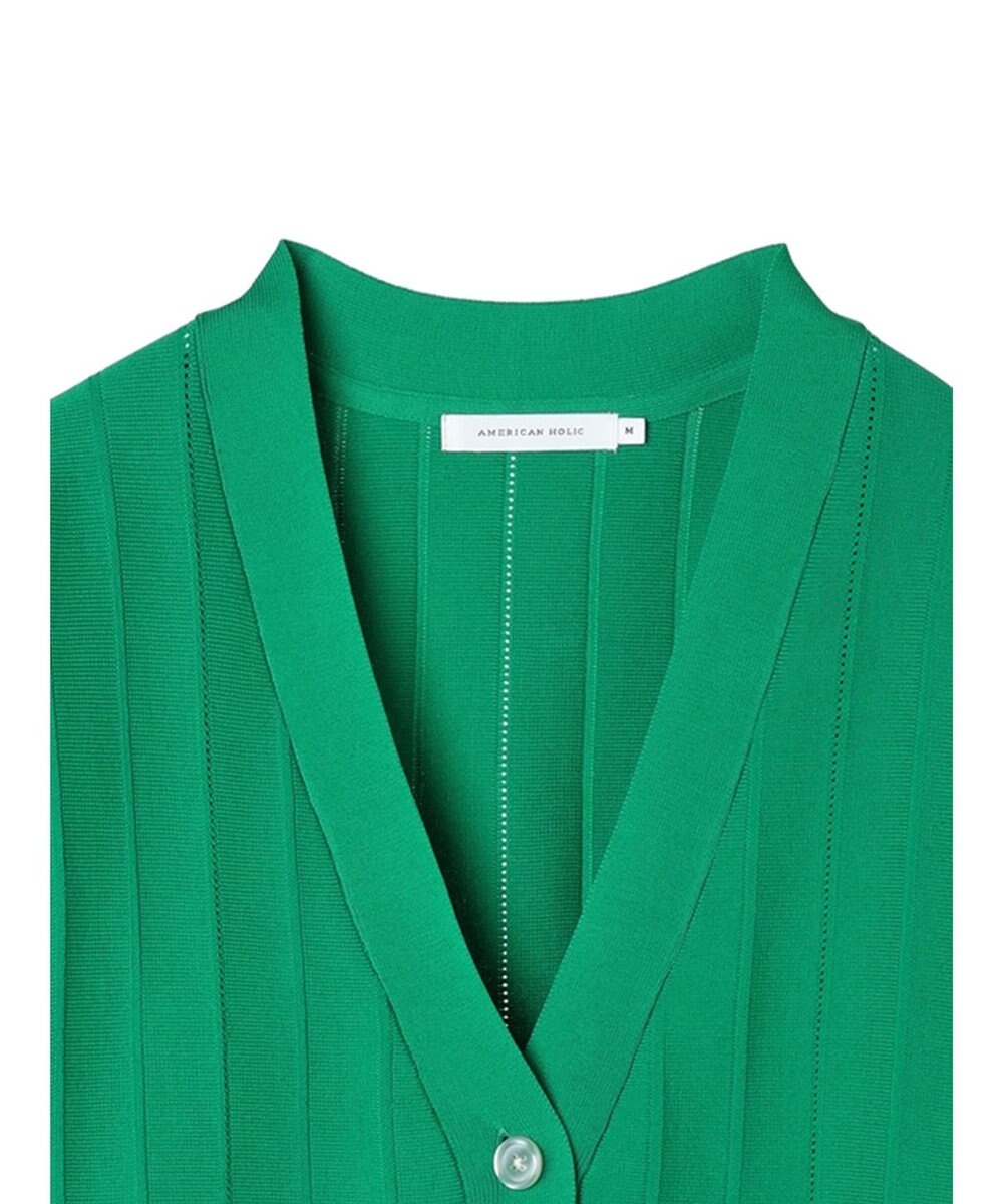 AMERICAN HOLIC 針抜きＶネックニットカーディガン 
