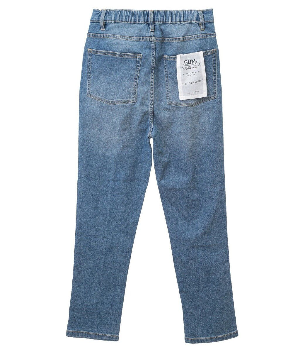 Green Parks ＧＵＭストレッチデニム　センター切替テーパードパ 