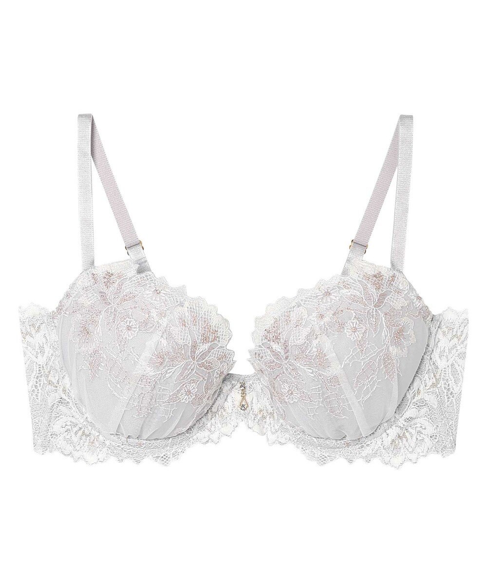 AMPHI ブラジャー ふっくらまる胸キープ 脇高設計 脇・背中スッキリ Gカップまで対応 大きいサイズ 【Hold Day Bra ホールドデイブラ】 BYJ305 アンフィ／ワコール 