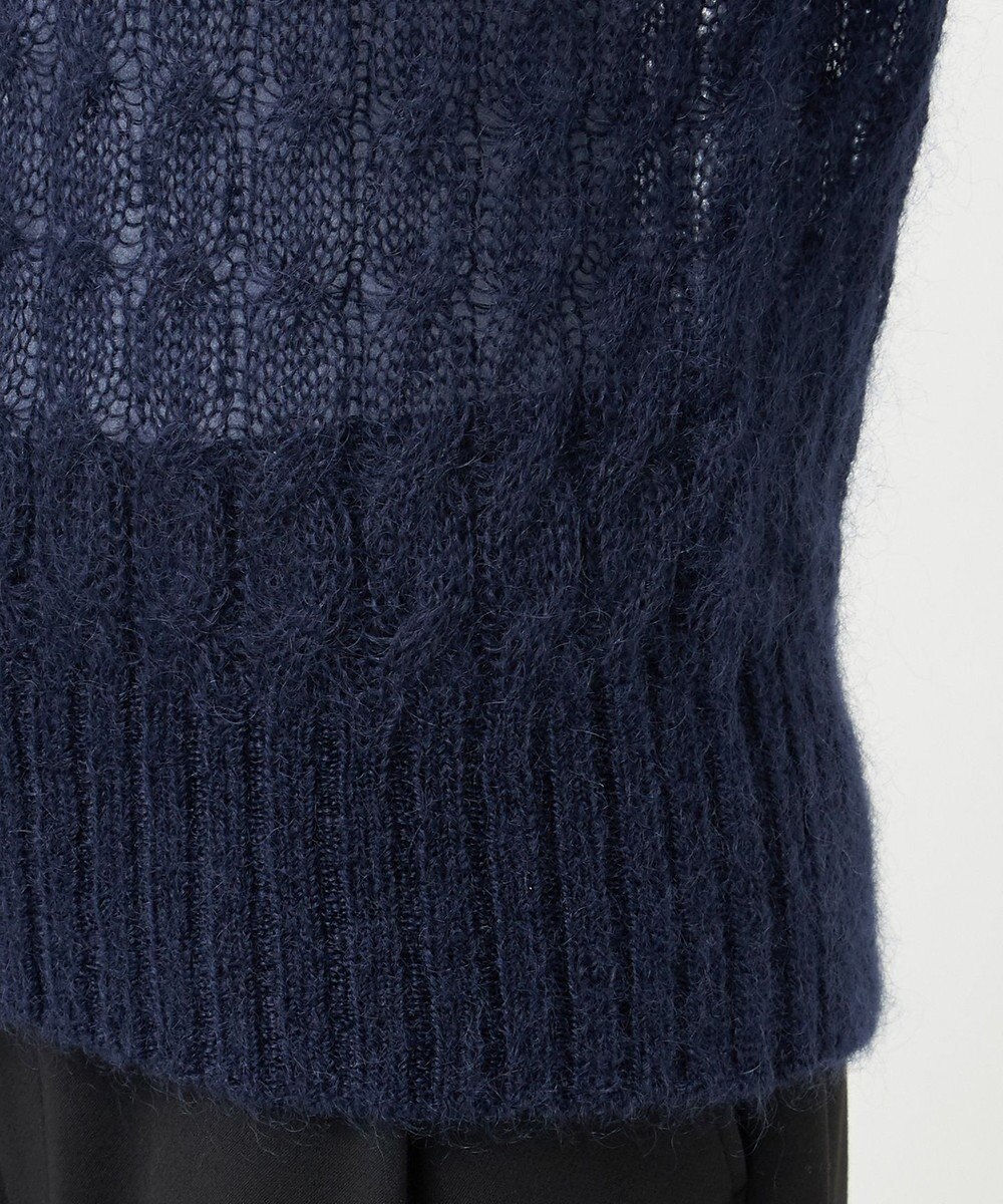 23区 S 【R(アール)】モヘヤ混 ケーブルニット 