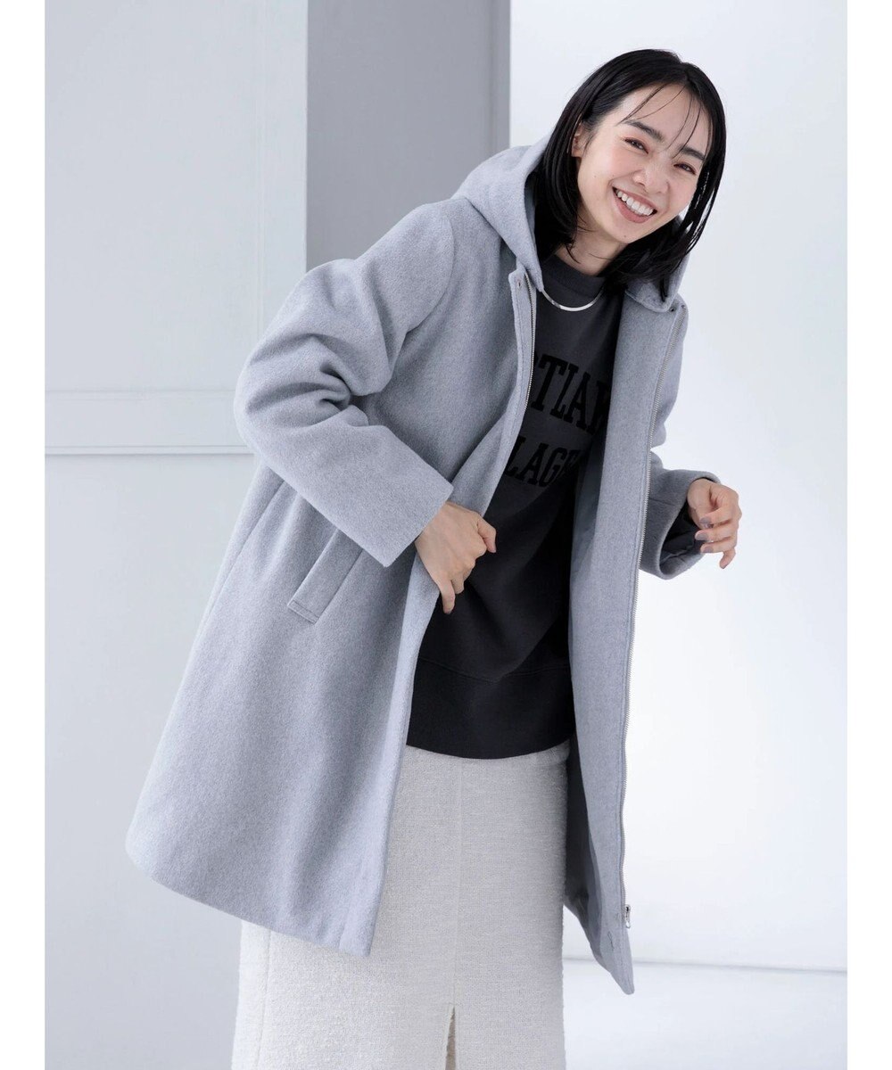 Green Parks ２ｗａｙフード取り外し比翼コート 