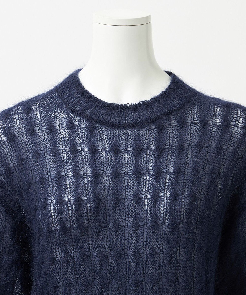 23区 S 【R(アール)】モヘヤ混 ケーブルニット 