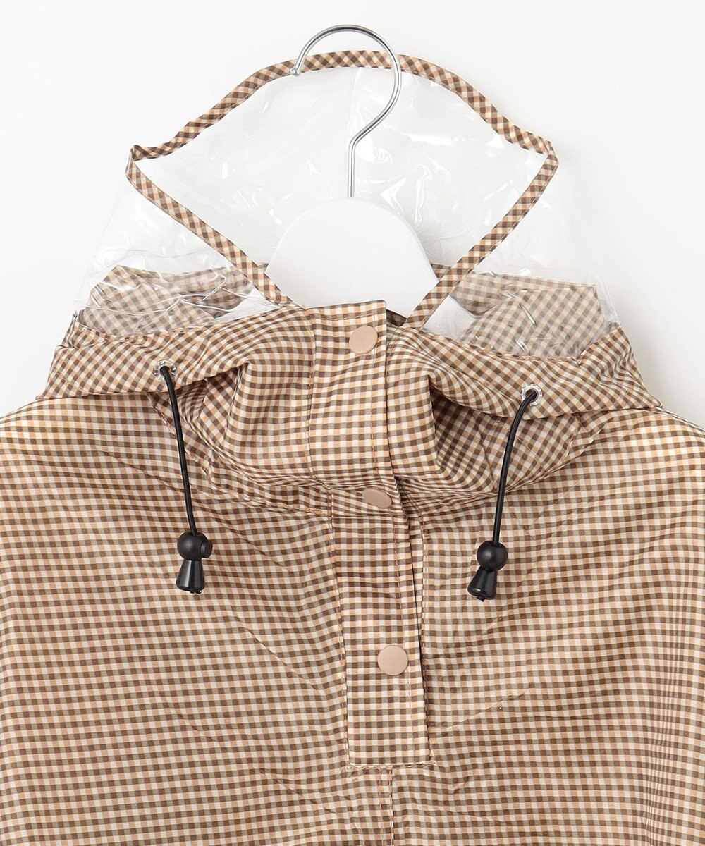 MOONBAT FLAT PURE サイクル レインポンチョ チェック 自転車 収納袋付き 