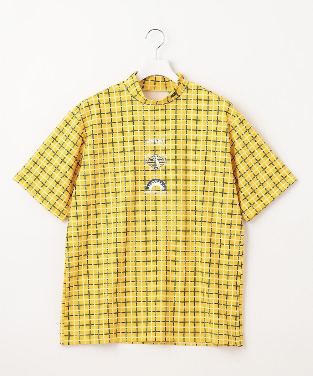 PW CIRCULUS 【UVカット / 吸水速乾 / 伸縮性抜群】【MEN】ＰＷロゴ＆チェックモックT 