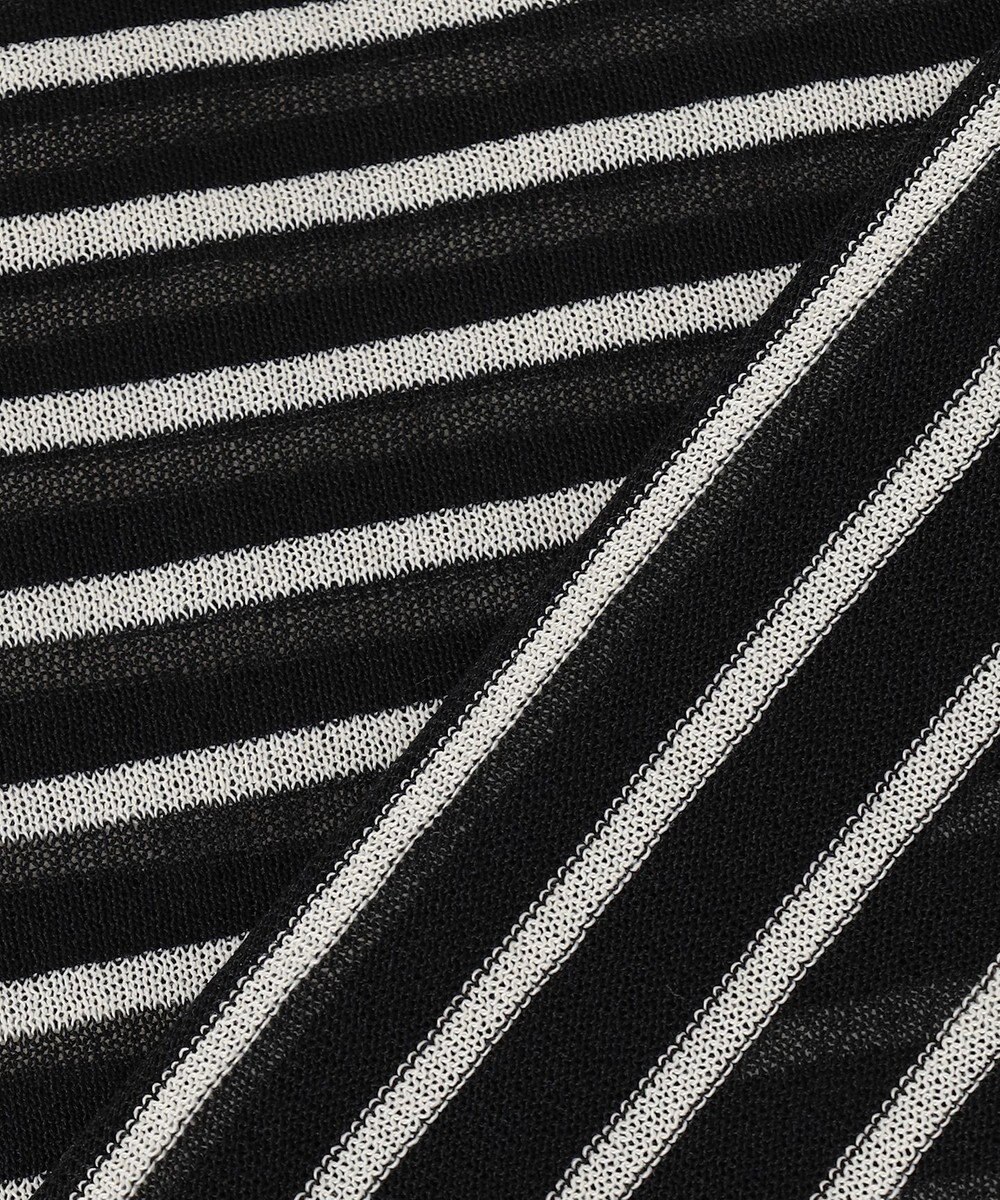 UNFILO シアーフォルムニット ボーダー 