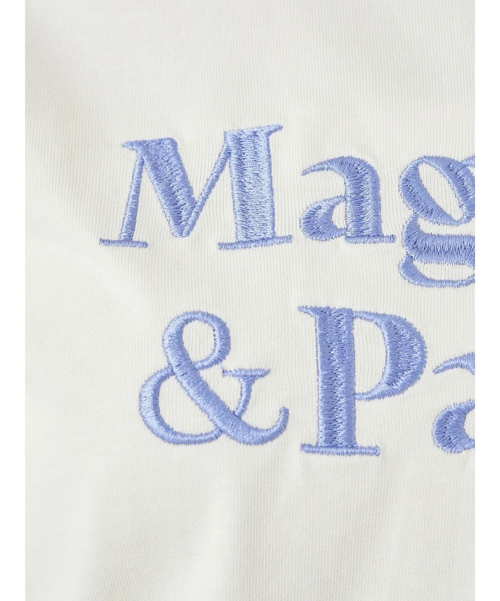 earth music&ecology フォルムスリーブ刺繍ロゴＴＥＥ 