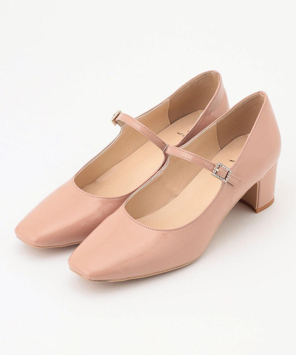 組曲 ビジューバックルメリージェーン パンプス 