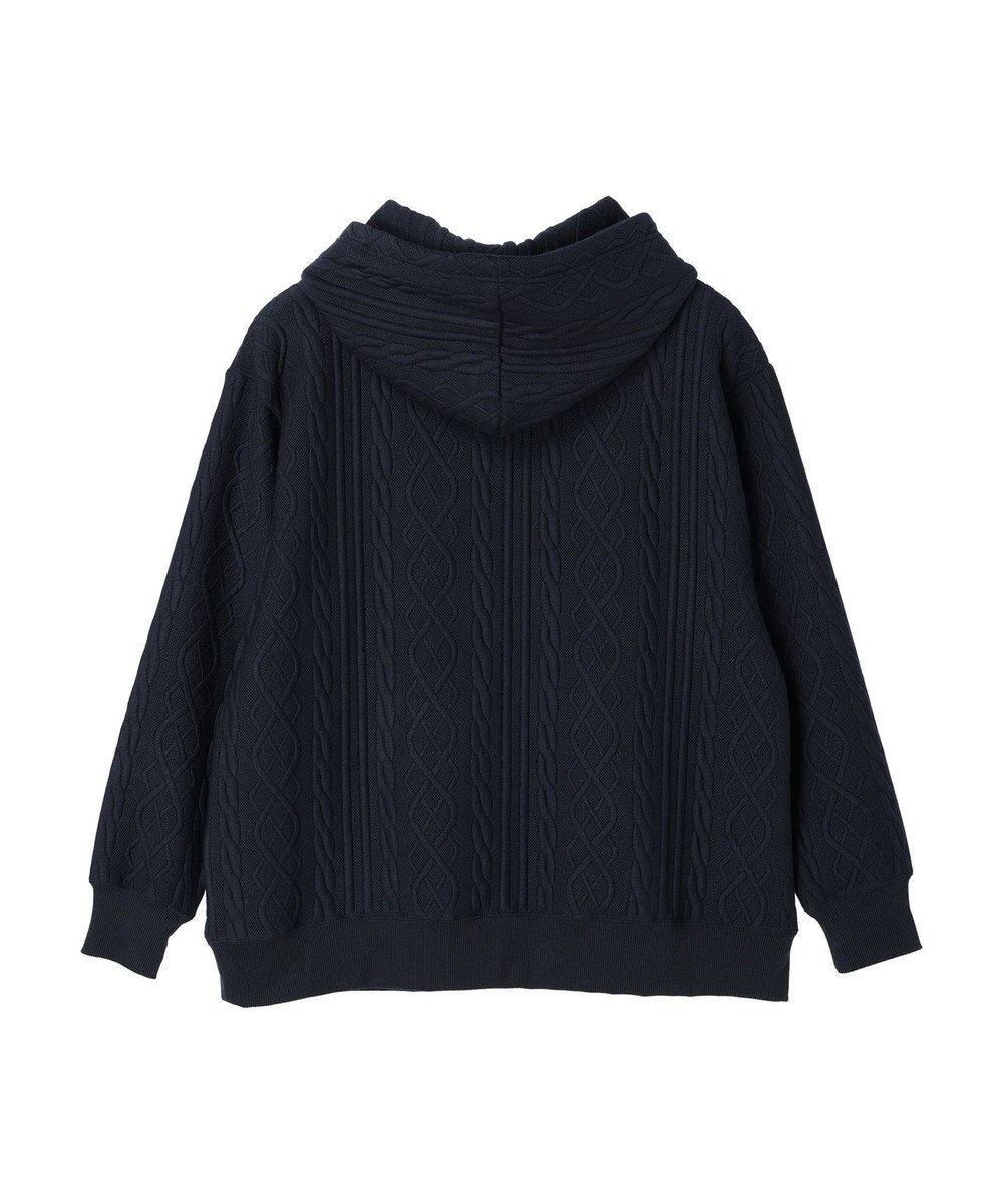 CRAFT STANDARD BOUTIQUE ケーブル柄カットパーカー1 